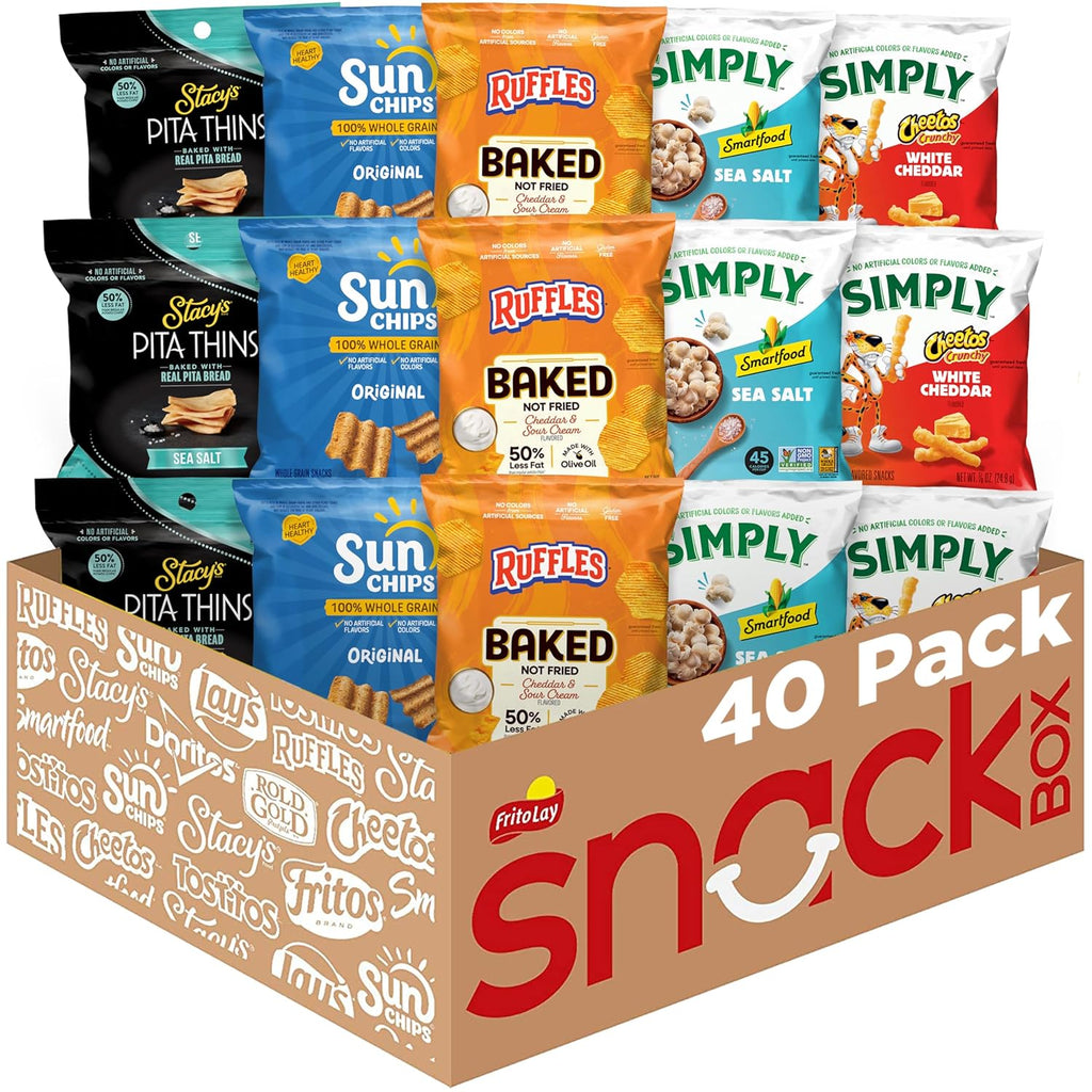 Frito-Lay Ultimate Smart Care Package 2.0, Variety Assortment of Snacks (Pack of 40)