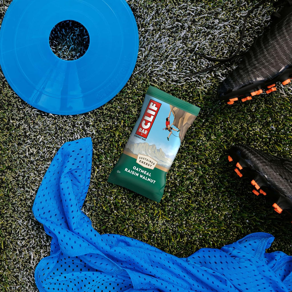 CLIF BAR - Energy Protein Bars - Oatmeal Raisin Walnut - Made with Organic Oats - Energy Bars - Non-GMO - (10 Pack)