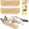 Sisal Catnip Pillow Toy Kickers, 2 Pack Interactive Catnip Toys with Organic 8000mg Herbal Blend for Indoor Scratching, Chewing & Teething, Fun for Kittens and Adult Cats