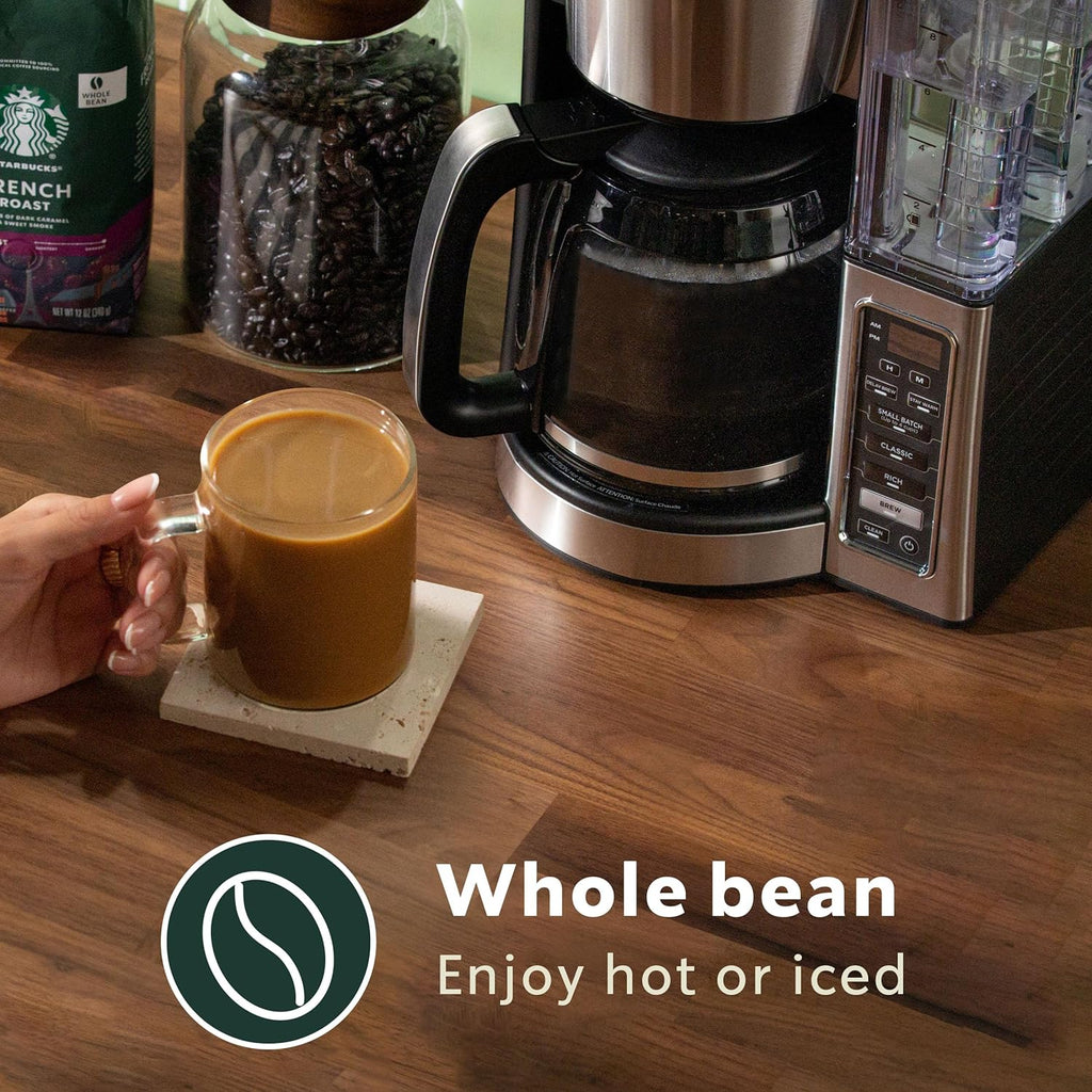 Starbucks Whole Coffee Beans, Medium Roast Hot or Iced Coffee, Pike Place Roast, 28 oz