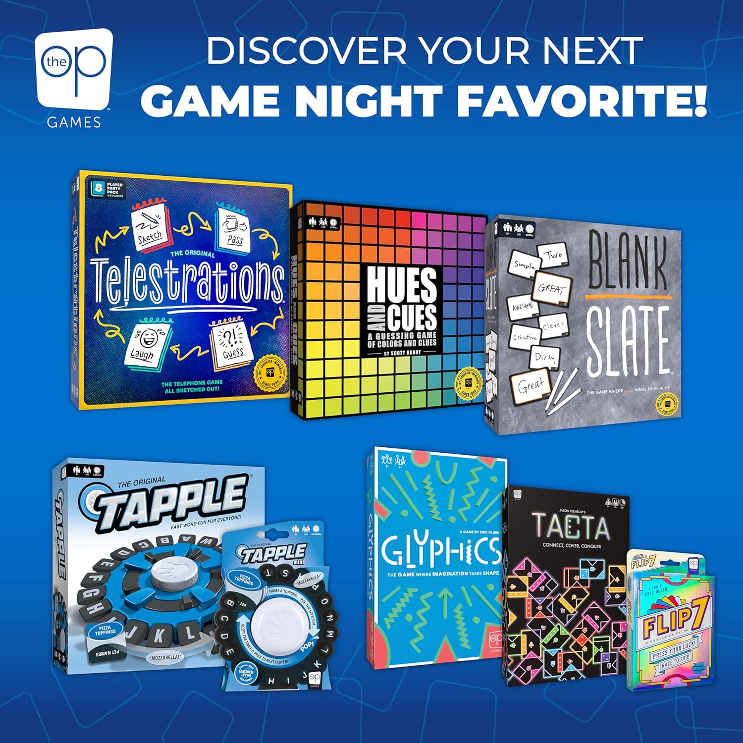 USAOPOLY The Original TAPPLE, The Fast-Paced Family Board Game,Choose a Category & Race Against The Timer to be The Last Player,Learning Word Game for Ages 8 & Up, 2-8 Players, 15-20 Minute Play Time