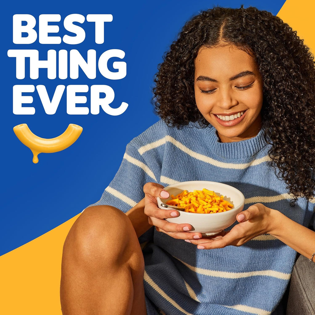 Kraft Mac and Cheese, 12 Boxes, for Easy Dinner or Dinner Sides, Original Flavor, No Artificial Flavors, Preservatives or Dyes, 7.25 oz