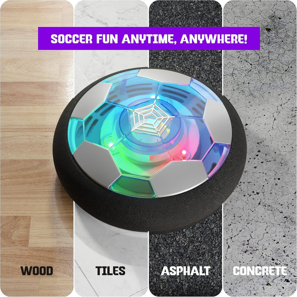 Ninja Blast Hover Soccer Light-Up Ball, Indoor Toy Games Gifts for Birthday, Kids, Boys for Age - 3 Years and up