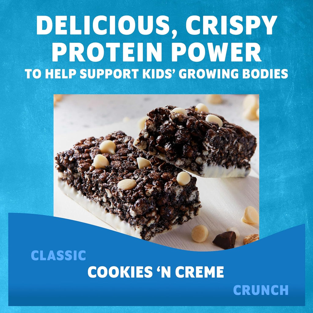 Zbar Protein - Cookies 'N Creme - Crispy Snack Bars - Made with Organic Oats - Non-GMO - 5g Protein - Gluten Free Protein Bars (15 Pack)