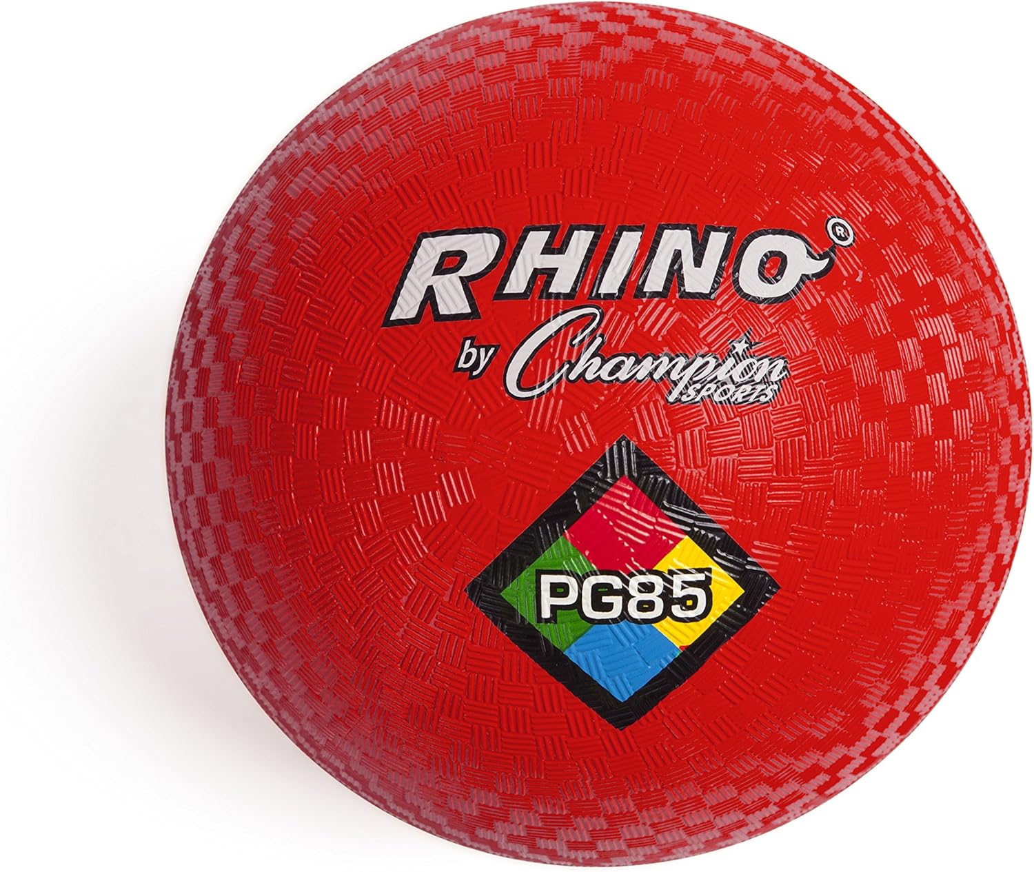 Champion Sports Playground Ball – High-Bounce 2-Ply Construction, Durable Red Ball for Throwing, Catching & Kicking - Multiple Sizes (5", 6", 7", 10", 13", 16")