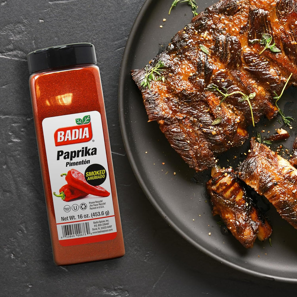 Badia Smoked Paprika, 16 oz - Rich, Smoky Flavor for Cooking, Grilling & Seasoning, All-Natural Spice