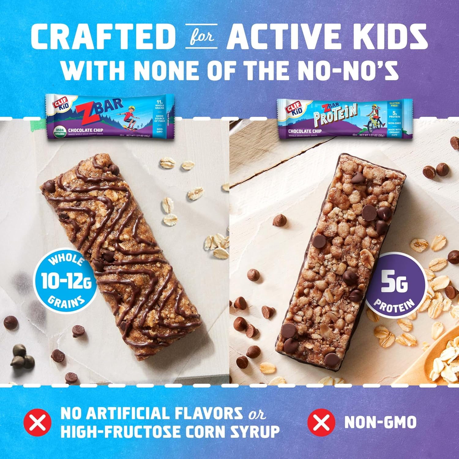 Zbar and Zbar Protein - Variety Pack - Made with Organic Oats - Non-GMO - Soft-Baked Energy Snack Bars and Crispy Protein Bars (16 Pack)
