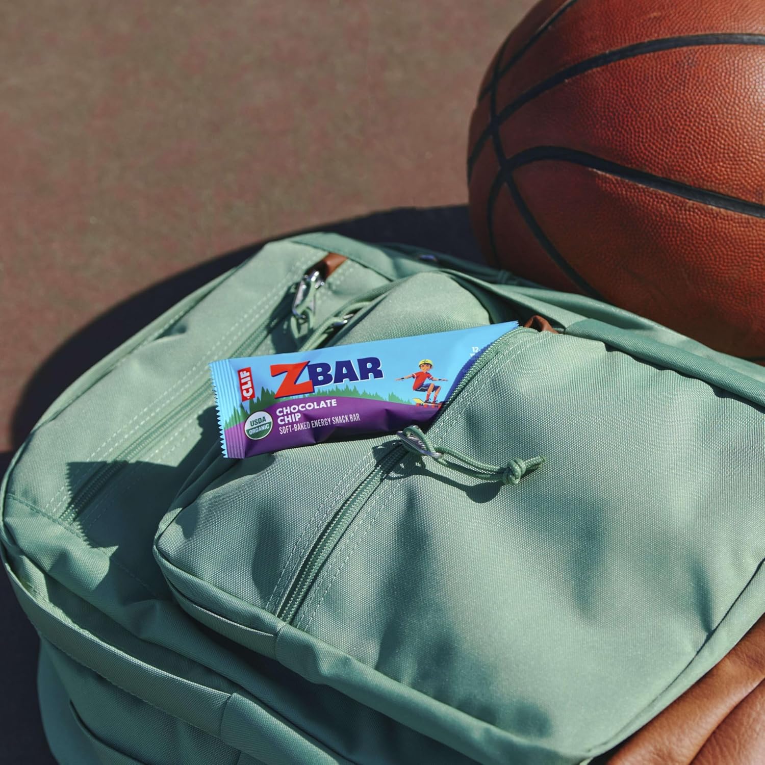 Zbar - Chocolate Chip - Soft-Baked Energy Snack Bars - Non-GMO - 12g Whole Grains - USDA Organic Granola Bars (18 Pack)