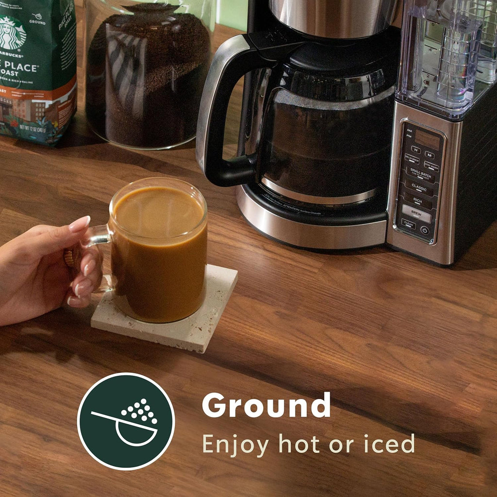 Starbucks Ground Coffee, Medium Roast Hot or Iced Coffee, Pike Place Roast, 28 oz