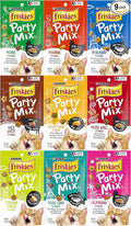 Friskies Party Mix Crunch Variety Pack (9 Flavors) - Wild West, Morning Munch, Mixed Grill, Picnic, Beachside, Cheezy Craze, Original, California Dreamin', and Meow Luau