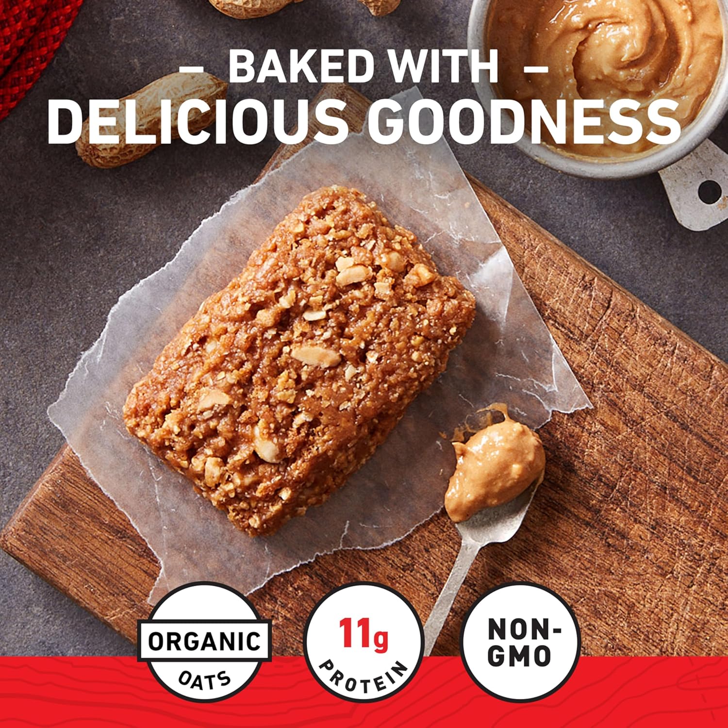 CLIF BAR - Energy Protein Bars - Crunchy Peanut Butter - Made with Organic Oats - Energy Bars - Non-GMO - (15 Pack)
