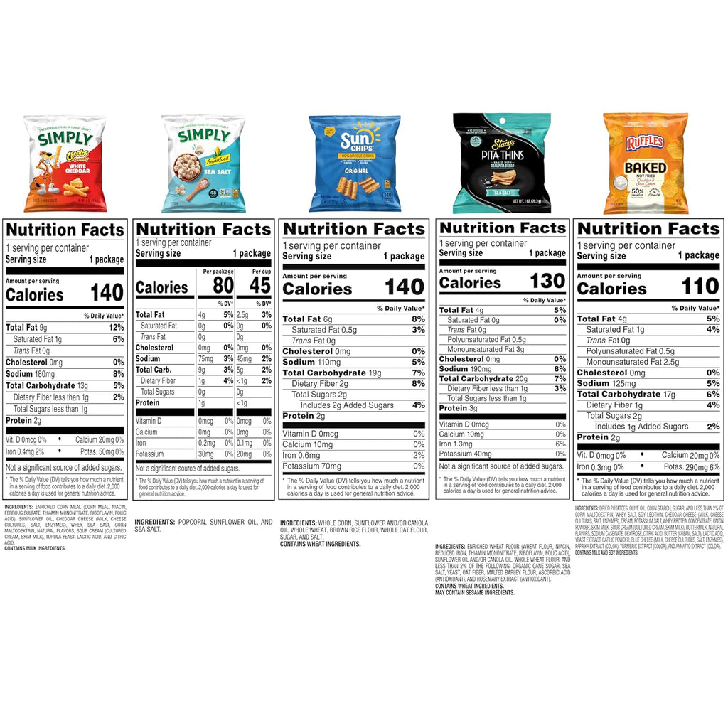 Frito-Lay Ultimate Smart Care Package 2.0, Variety Assortment of Snacks (Pack of 40)