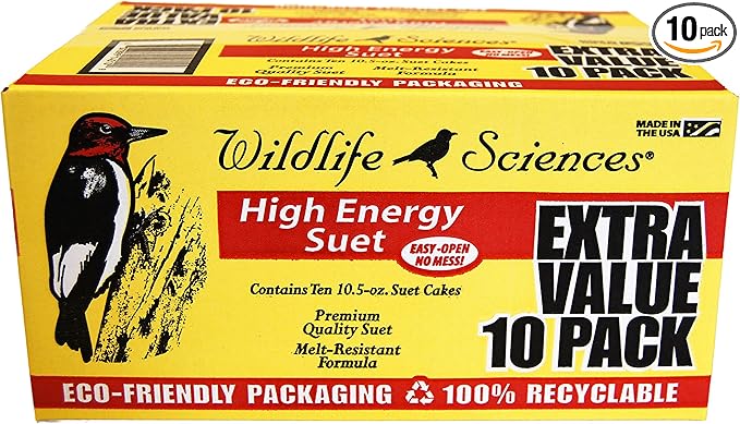Wildlife Sciences High Energy Suet Cake 10 Pack
