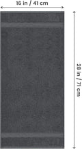 Utopia Towels 6 Pack Premium Hand Towels Set, 16 by 28 inches, 100% Ring Spun Cotton, Ultra Soft and Highly Absorbent 600GSM Towels for Bathroom, Gym, Shower, Hotel, and Spa, Grey