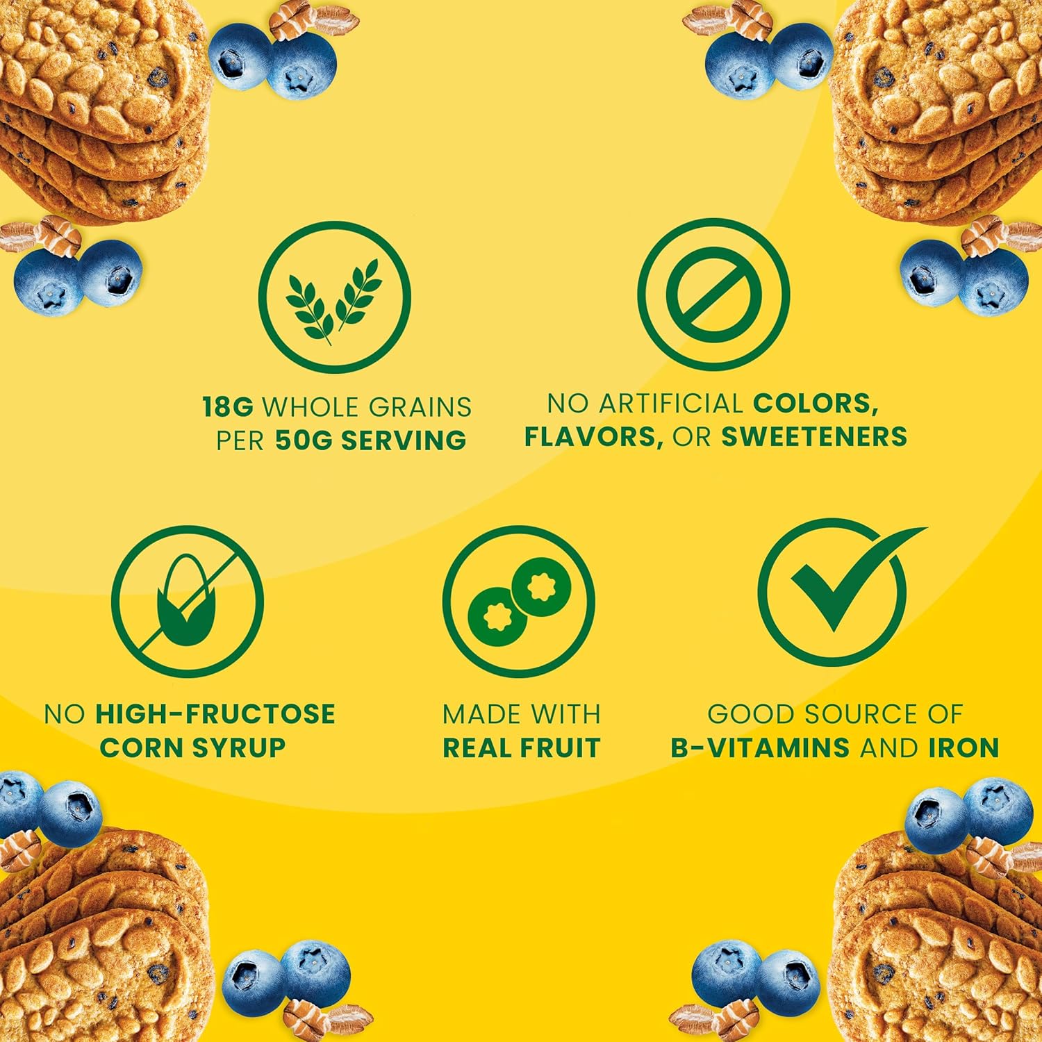 belVita Breakfast Bars Biscuits, Blueberry, Value Pack, 12 Packs (4 Biscuits Per Pack)