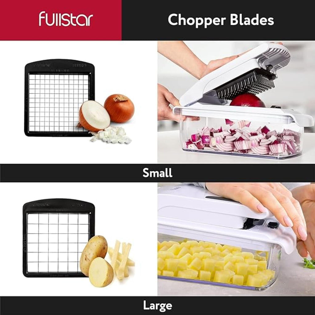 Fullstar Vegetable Chopper and Spiralizer (4 in 1 White)
