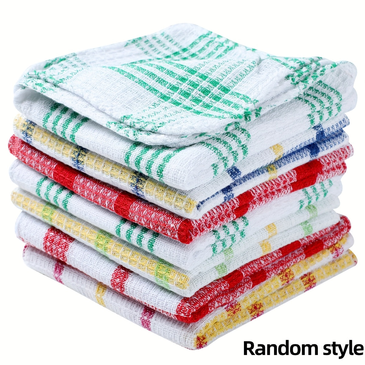 Patelai 12 Pcs Kitchen Dish Cloths for Washing Dishes Absorbent Dish Rags Cleaning Reusable Towels for Scrubbing Wipe Glass Xmas Home Household Supplies(Bright Color,13.8'' X 13.8'', 11.8 x 11.8'')