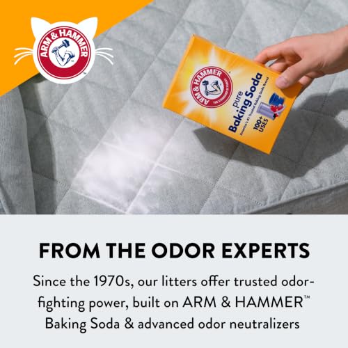 ARM & HAMMER Slide Platinum Easy Clean-Up Clumping Cat Litter, 18 lbs | 24/7 Odor Control, Triple-Action Freshness, Non-Stick, Easy Clean Up, Low Tracking, Multi-Cat Formula, Scented - Mart Station