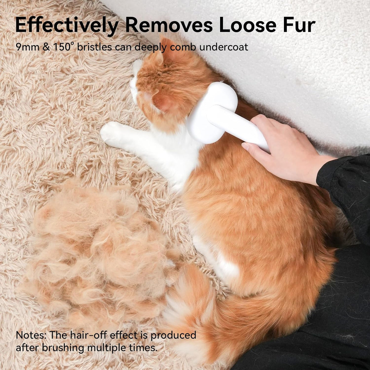 aumuca Cat Brush with Release Button, Cat Brushes for Indoor Cats Shedding, Cat Brush for Long or Short Haired Cats, Cat Grooming Brush Cat Comb for Kitten Rabbit Massage Removes Loose Fur - Mart Station