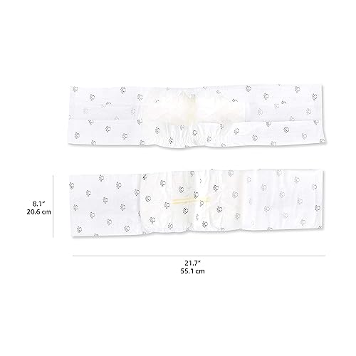 Basics Absorbent, Leakproof Male Dog Wrap Disposable Diapers with Wetness Indicator, Breathable, Small, White, 50-Pack - Mart Station