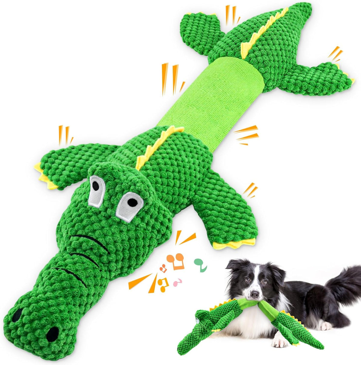 Dog Toys for Aggressive Chewers : Tough Interactive Tug of War Dog Toys-Squeaky Chew Toys for Small,Medium,Large Breed - Mart Station