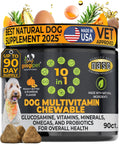 Googipet Premium Dog Multivitamin Chewable, Dog Vitamins and Supplements, Puppy Vitamins & Senior Dogs Probiotics for Gut Health + Vitamin C, Glucosamine for Dogs Joint Support (PB & Pumpkin Flavor) - Mart Station