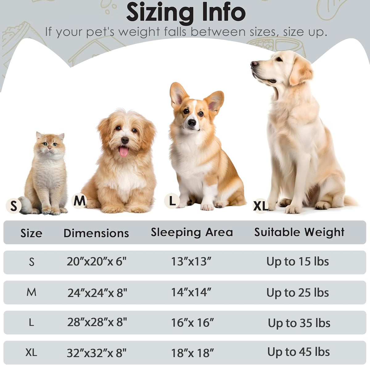 Hoewina Dog & Cat Bed for Indoor Cats, 20in Calming Donut Bed for Puppy and Kitten, Washable Round Fluffy Pet Bed for Small Medium Dogs and Cats (Light Grey) - Mart Station