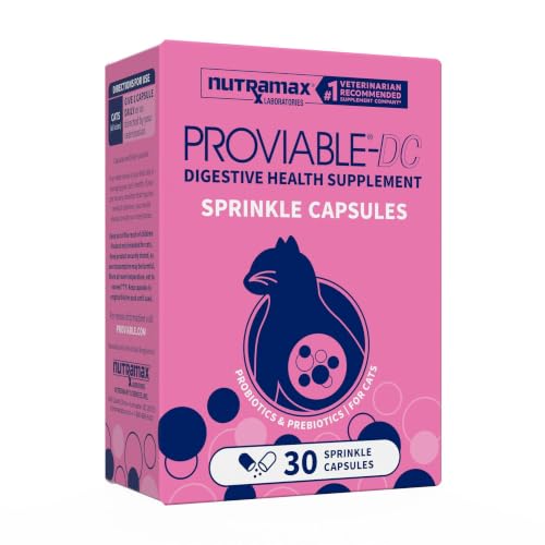 Nutramax Proviable Probiotics for Dogs & Cats, Sprinkle Capsules, 80ct - Mart Station