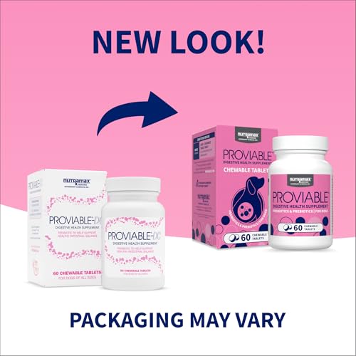 Nutramax Proviable Probiotics + Prebiotics for Dogs, Chewable Tablets, 60ct - Mart Station