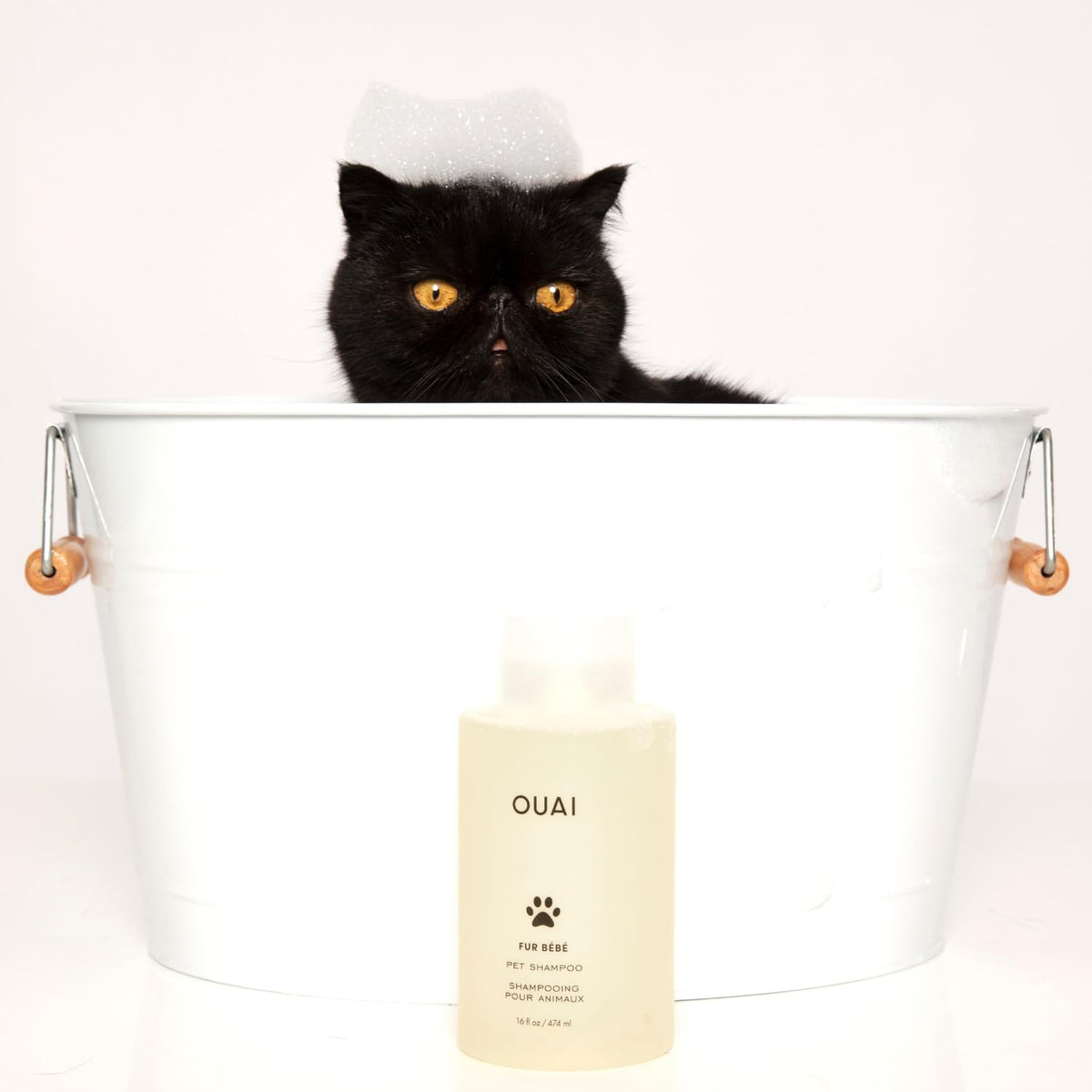 OUAI Fur Bébé Pet Shampoo, Mercer Street Scent - Dog Shampoo and Coat Wash for Hydrating, Cleansing and Adding Shine - Pet Supplies by OUAI (16 Fl Oz) - Mart Station