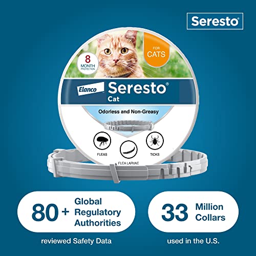Seresto Cat Vet-Recommended Flea & Tick Treatment & Prevention Collar for Cats | 8 Months Protection - Mart Station
