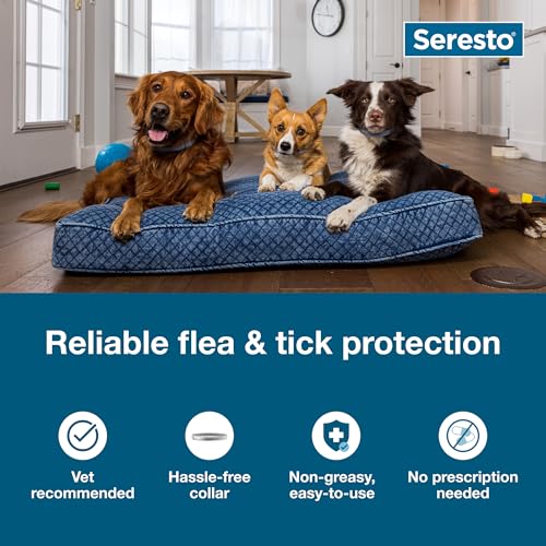 Seresto Flea & Tick Collar For Dogs Over 18 lbs., Treatment & Prevention, Vet-Recommend, 8 Month Protection - Mart Station