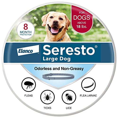 Seresto Flea & Tick Collar For Dogs Over 18 lbs., Treatment & Prevention, Vet-Recommend, 8 Month Protection - Mart Station