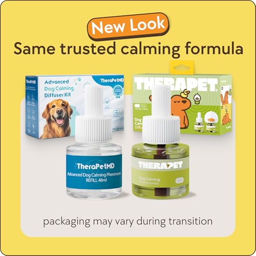 TheraPetMD 60-Day Dog Calming Diffuser Kit - Dog Pheromone Diffuser for Stress, Destructive Behavior, Pee Accidents, Separation Anxiety, Barking, Aggression & Chewing - 60-Day Refills Included - Mart Station