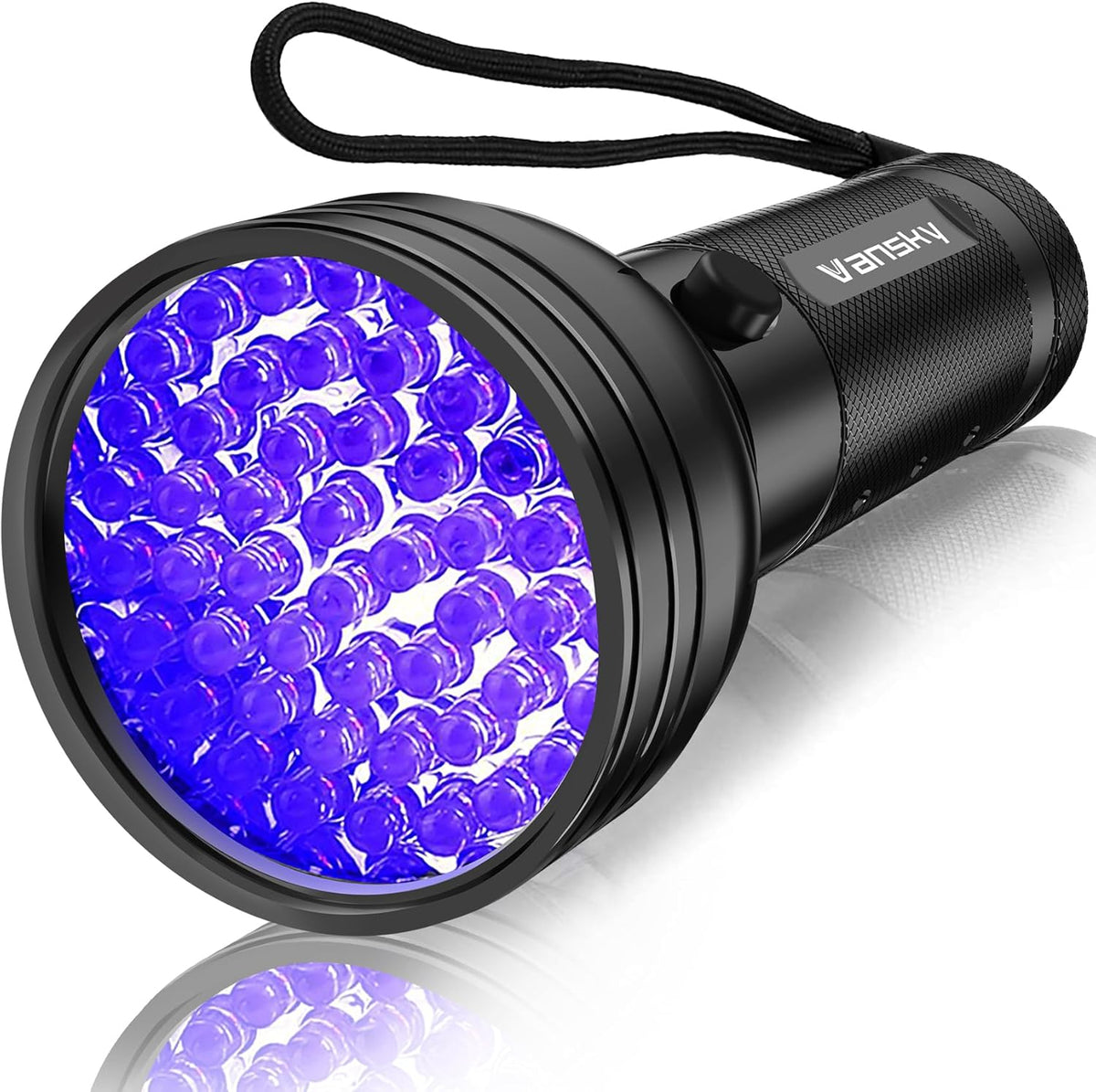 Vansky UV Flashlight Black Light, 51 LED Blacklight Pet Urine Detector for Dog/Cat Urine, Dry Stains, Bed Bug, Resin Curing, Scorpions Finder - Mart Station