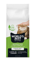 World's Best Cat Litter, Comfort Care, Unscented, Odor Control, 32 lb Bag - Mart Station