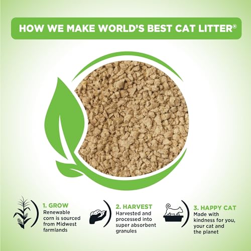 World's Best Cat Litter, Comfort Care, Unscented, Odor Control, 32 lb Bag - Mart Station